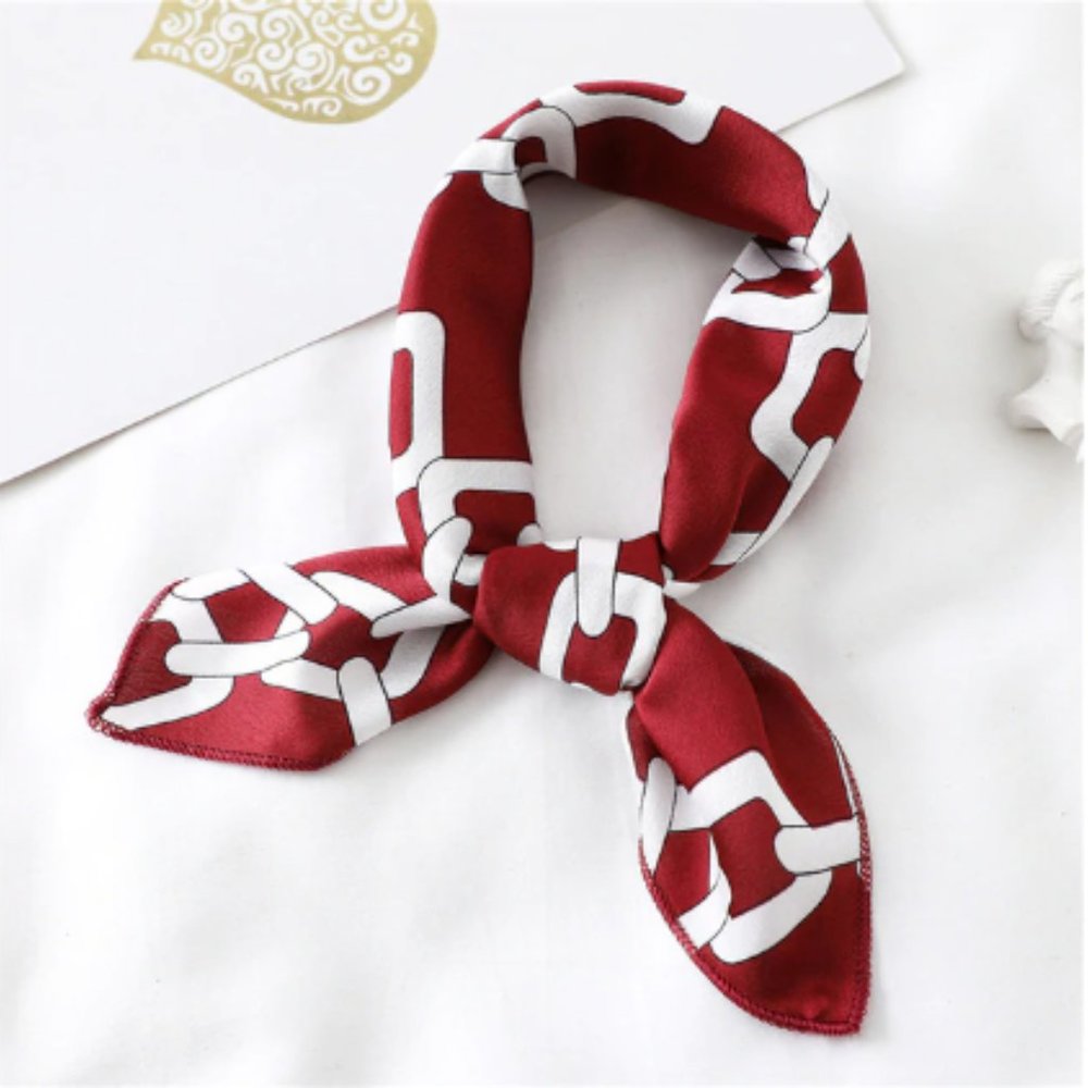 Silky Square Scarf for All Purpose